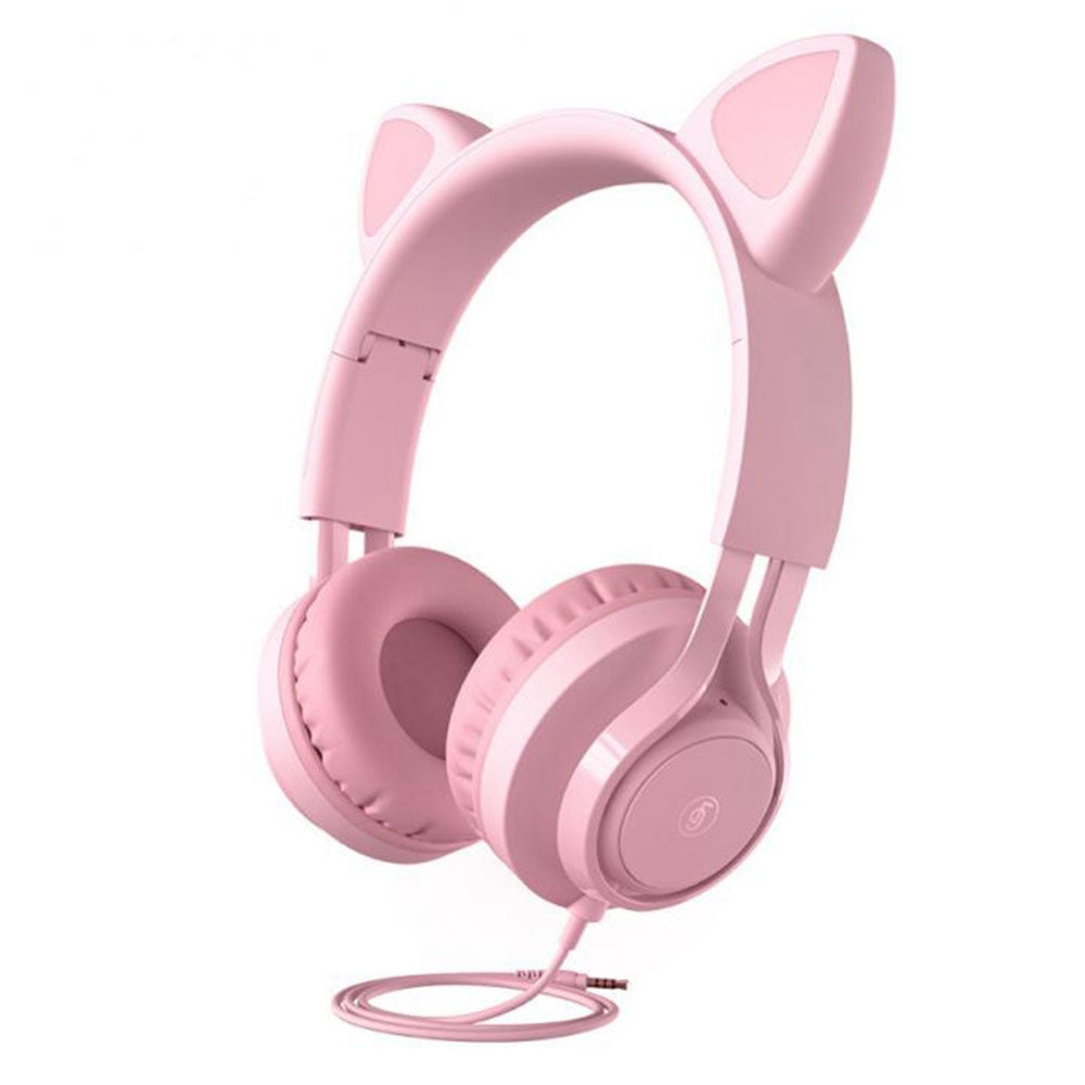 FINGERTIME EP08 Lovely Cute Cat Ear Decor Headset Wired Stereo Sound Headphones Muisc Stereo Girl's Kid's Earphones FINGERTIME EP08 Lovely Cute Cat Ear Decor Headset Wired Stereo Sound Headphones Muisc Stereo Girl's Kid's Earphones